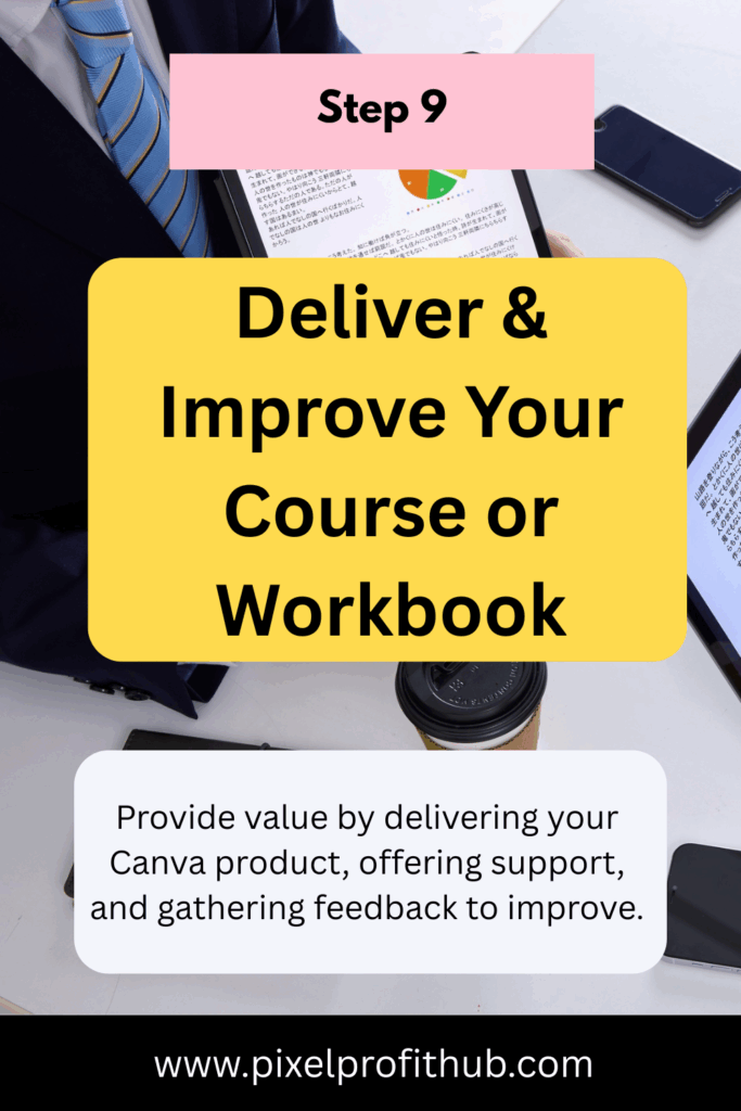 Delivering Canva courses and workbooks with feedback and support.